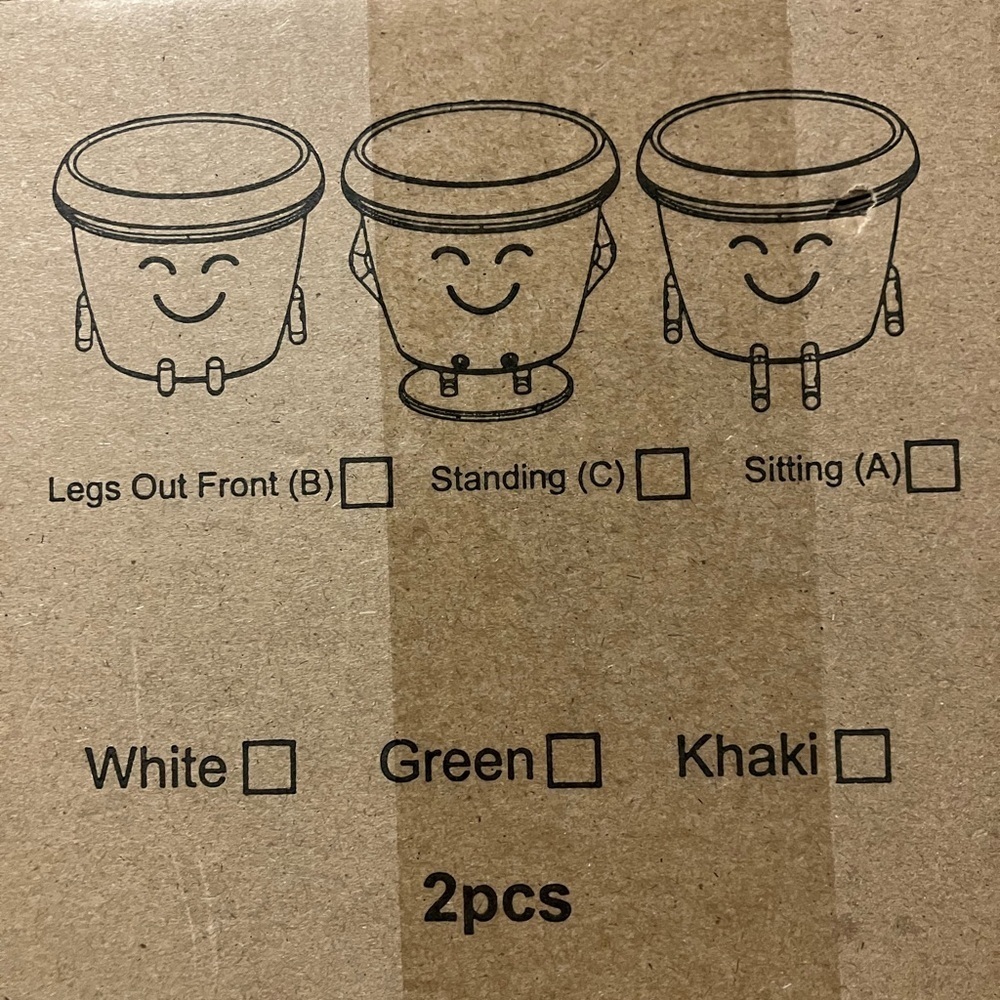White Seated Smiling Planters - Picture 6 of 6